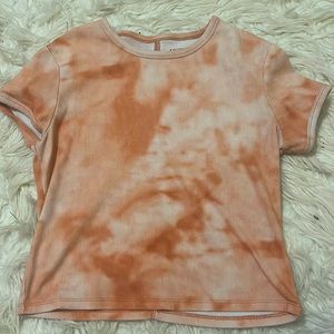 Pink tye-dye t-shirt